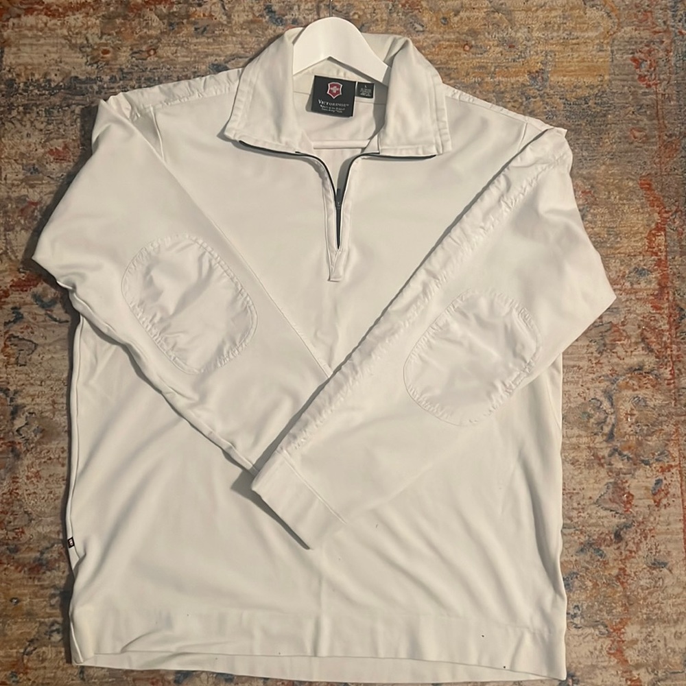 Mens large zip jacket (white)
